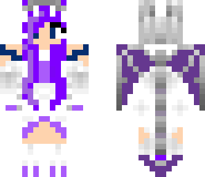 purple flame dragon girl