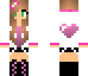 pink heart girl
