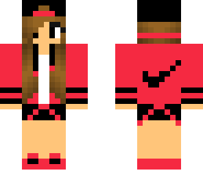 red nike girl