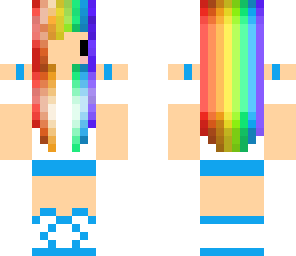 rainbow chibi blue