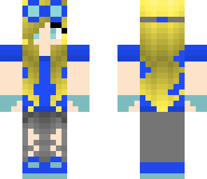 bue steampunk girl