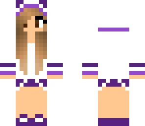 purple and white girl skin