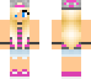 punk girl in pink