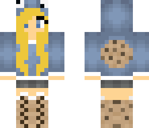 blonde cookie monster girl