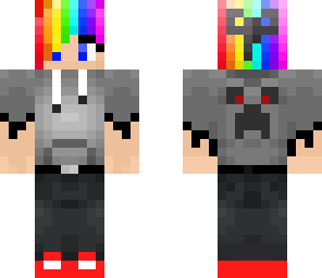 goth rainbow girl