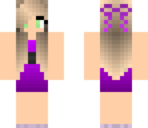 purple prom girl