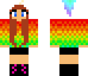 rainbow girl unicorn hood