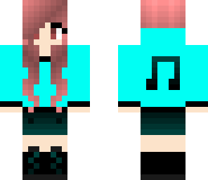 blue and black music girl