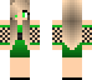 green dress