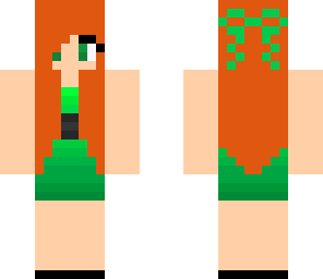 green summer girl