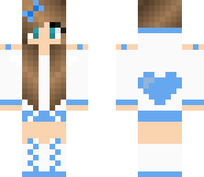 blue heart girl