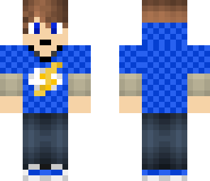 blue flash hoodie boy