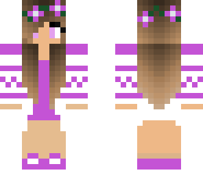 purple flower girl