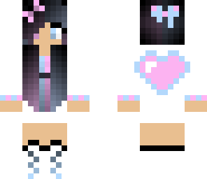 pink and blue girl