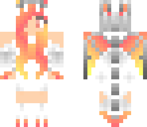 cute pastel sunset dragon thing girl
