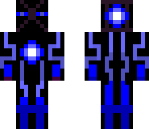 blue tron enderman