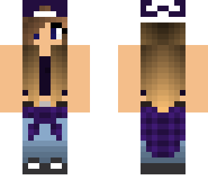 cute dark purple tomboy