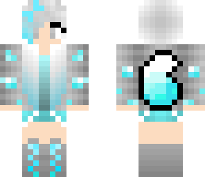 diamond wolf girl with bow