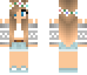 pastel flower crown of my skin