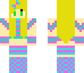 cute blue and pink girl