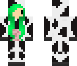 green hair cow