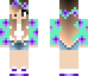 purple flower girl