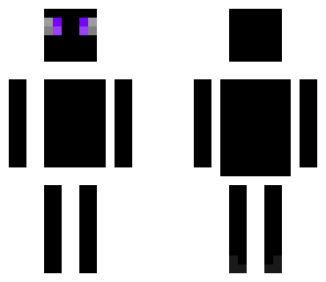 black skin with eyes