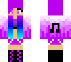purple dj girl
