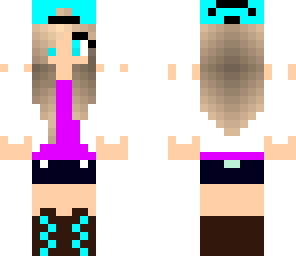 blue and purple girl