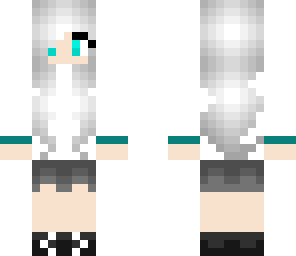 shy silver girl
