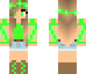 neon green girl