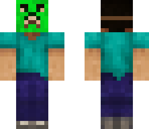 steve with creeper mask
