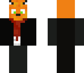 cute fox in suit skin
