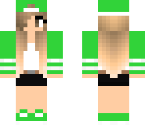 green casual girl