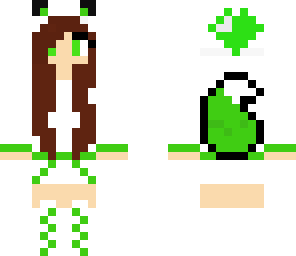 lime cat girl