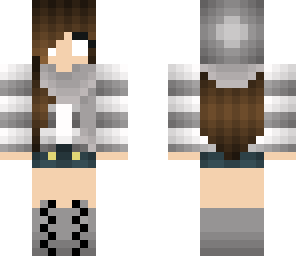 edited herobrine sweater girl