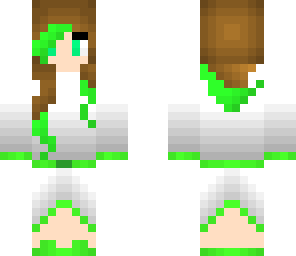 cute green dress girl