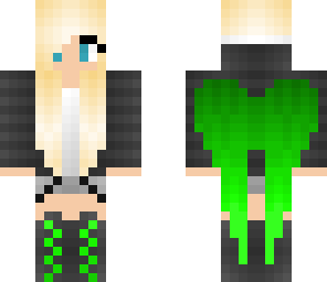 girl with green wings