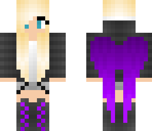 girl with purple wings