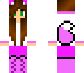 custom pink wolf girl