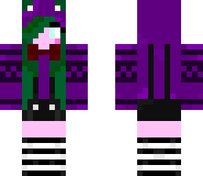 green haired girl