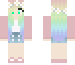 flower rainbow girl 