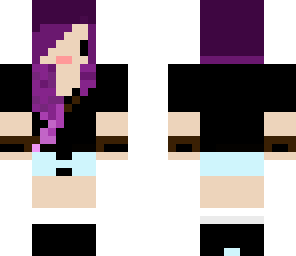 purple hair girl