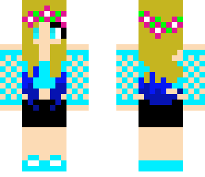 aqau flower girl