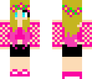 pink flower girl