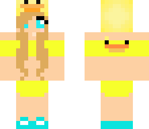 duck girl in a bikini