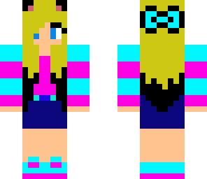 blue and pink wolf fan