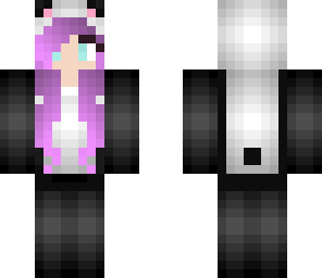 pink and purple panda girl