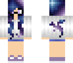 galaxy mustache girl
