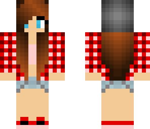 plaid beanie girl
